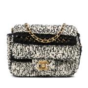 Chanel Vintage Pre-owned Raffia axelremsvskor Black, Dam