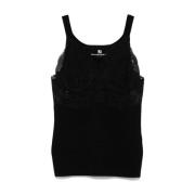 Ermanno Scervino Stilren Tanktop för Kvinnor Black, Dam