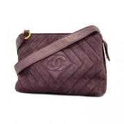 Chanel Vintage Pre-owned Mocka chanel-vskor Purple, Dam