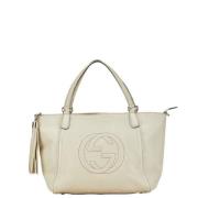 Gucci Vintage Pre-owned Laeder gucci-vskor Beige, Dam