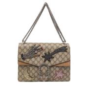 Gucci Vintage Pre-owned Canvas gucci-vskor Beige, Dam