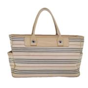 Burberry Vintage Pre-owned Canvas totevskor Beige, Dam