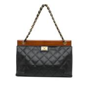 Chanel Vintage Pre-owned Laeder totevskor Black, Dam