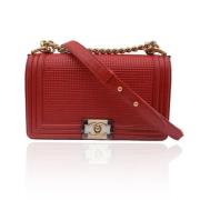 Chanel Vintage Pre-owned Laeder chanel-vskor Red, Dam