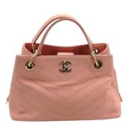 Chanel Vintage Pre-owned Laeder chanel-vskor Pink, Dam