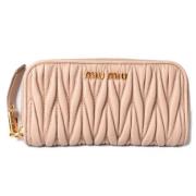 Miu Miu Pre-owned Pre-owned Laeder nyckelhllare Pink, Dam