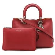 Dior Vintage Pre-owned Laeder dior-vskor Red, Dam