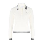 Sporty & Rich Cableknit Polo i olika färger White, Dam