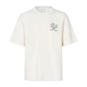 Samsøe Samsøe Neutral Lotus Poesi T-shirt Beige, Herr