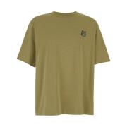 Maison Kitsuné Modig Fox Head Patch Tee Grön Green, Herr