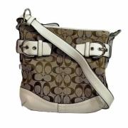 Coach Pre-owned Pre-owned Canvas axelremsvskor Beige, Dam