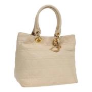 Dior Vintage Pre-owned Laeder handvskor Beige, Dam