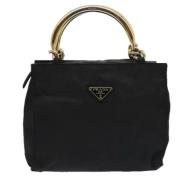 Prada Vintage Pre-owned Tyg axelremsvskor Black, Dam