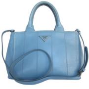 Prada Vintage Pre-owned Laeder prada-vskor Blue, Dam