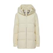 Jil Sander Beige dunjacka med huva Beige, Dam