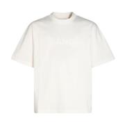 Jil Sander Vit Bomull T-shirt med Fronttryck White, Herr