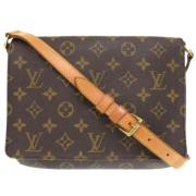 Louis Vuitton Vintage Pre-owned Tyg louis-vuitton-vskor Brown, Dam