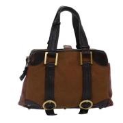 Chloé Pre-owned Pre-owned Canvas handvskor Brown, Dam