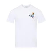 JW Anderson Vit T-shirt för män White, Herr