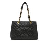 Chanel Vintage Pre-owned Laeder totevskor Black, Dam