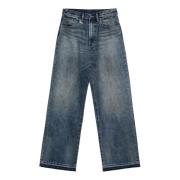 R13 Regular Fit Denim Jeans Blue, Dam