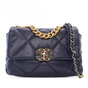 Chanel Vintage Pre-owned Laeder chanel-vskor Blue, Dam