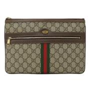 Gucci Vintage Pre-owned Canvas gucci-vskor Beige, Dam