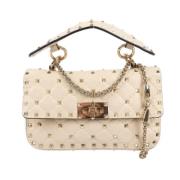 Valentino Vintage Pre-owned Laeder handvskor Beige, Dam