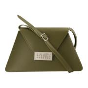 MM6 Maison Margiela Numeric Axelväska Grön Läder Green, Dam