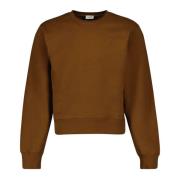 Saint Laurent Brun Bomullsweatshirt Vår-Sommar 2024 Brown, Herr