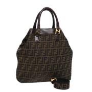 Fendi Vintage Pre-owned Canvas fendi-vskor Black, Dam