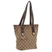 Gucci Vintage Pre-owned Canvas gucci-vskor Beige, Dam