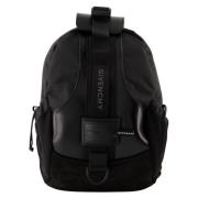 Givenchy Svart Nylon Trail Axelväska Black, Herr