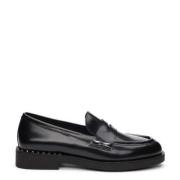 ASH Dubbade Läderloafers Black, Dam