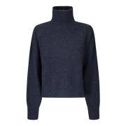 Samsøe Samsøe Nola T-N Sweater 7355 Blue, Dam