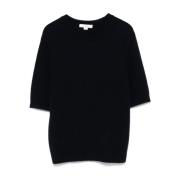 Vince Kuststickad Pullover Black, Dam