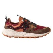 Flower Mountain Kräm och brun trekkingstil sneakers Multicolor, Herr