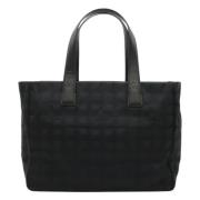 Chanel Vintage Pre-owned Tyg totevskor Black, Dam