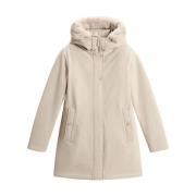 Woolrich Stilig Oxford Tan Parka för kvinnor Beige, Dam