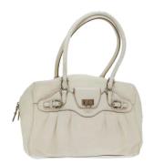 Salvatore Ferragamo Pre-owned Pre-owned Laeder handvskor Beige, Dam