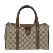 Gucci Vintage Pre-owned Canvas gucci-vskor Beige, Dam