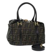 Fendi Vintage Pre-owned Canvas fendi-vskor Brown, Dam