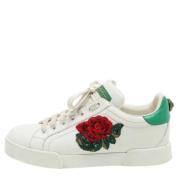 Dolce & Gabbana Pre-owned Pre-owned Laeder sneakers White, Dam