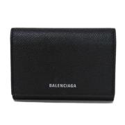 Balenciaga Vintage Pre-owned Laeder plnbcker Black, Dam