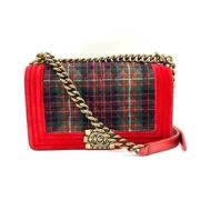 Chanel Vintage Pre-owned Canvas chanel-vskor Red, Dam