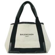 Balenciaga Vintage Pre-owned Canvas totevskor White, Dam