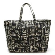 Chanel Vintage Pre-owned Canvas chanel-vskor Black, Dam