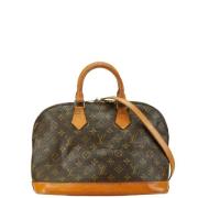 Louis Vuitton Vintage Pre-owned Canvas handvskor Brown, Dam