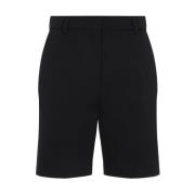 Valentino Grisaille Ull Korta Shorts Kvinnor Black, Dam