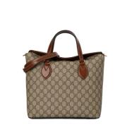 Gucci Vintage Pre-owned Canvas gucci-vskor Beige, Dam